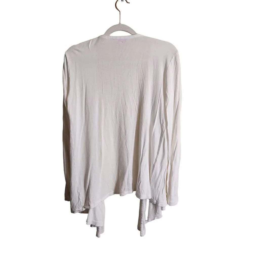 Lilly Pulitzer Wrena Cardigan Sweater White Viscose Size S